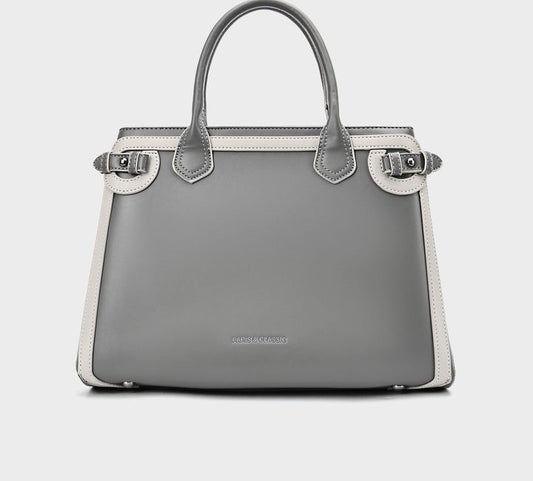 Belmont Buckle Bag — Storm Grey